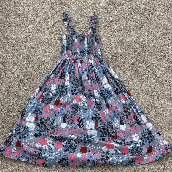 Kate Spade Floral Midi Dress in Blue and Pink - Picture 7 of 7